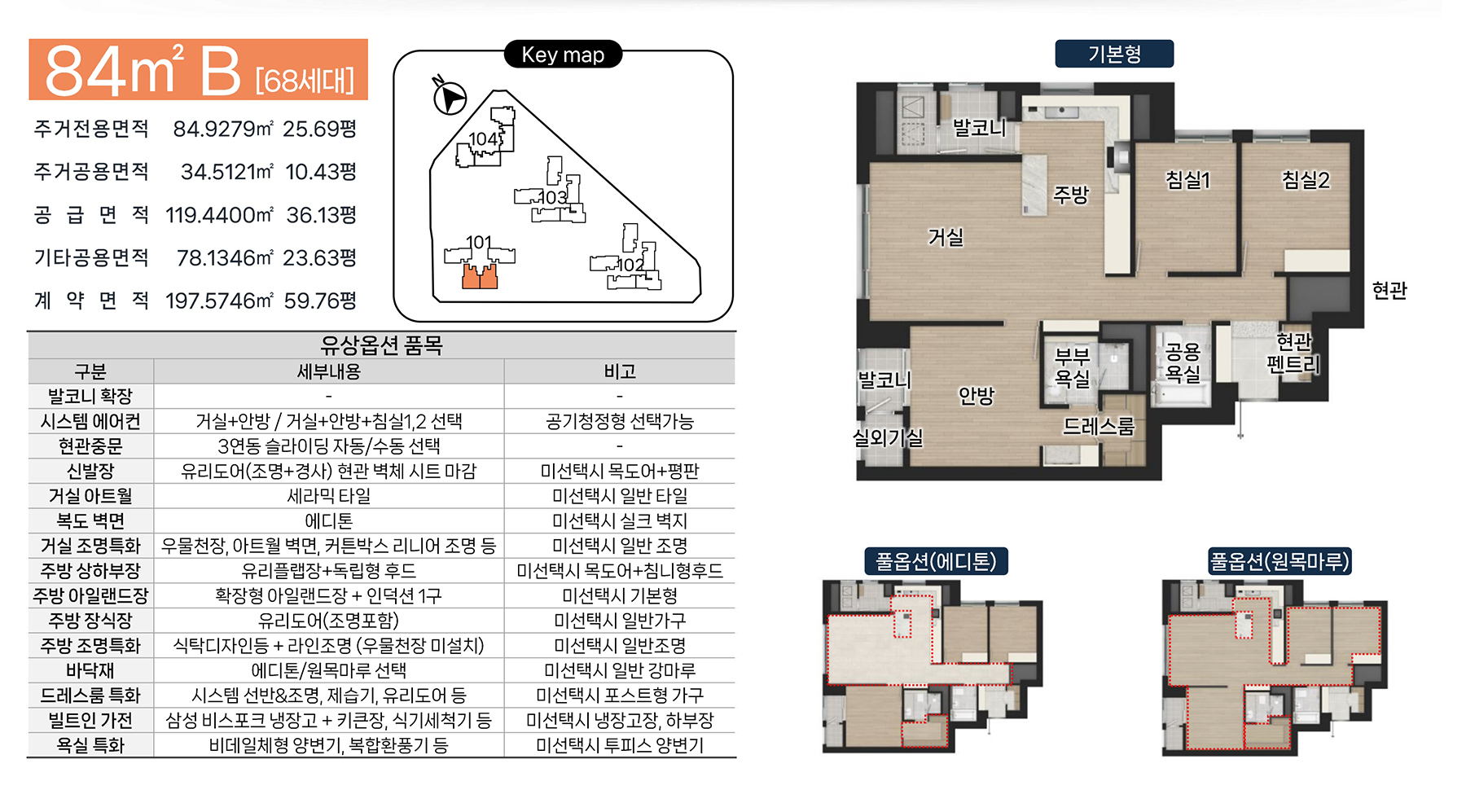 울산 신복역 비스타메트로 평면안내