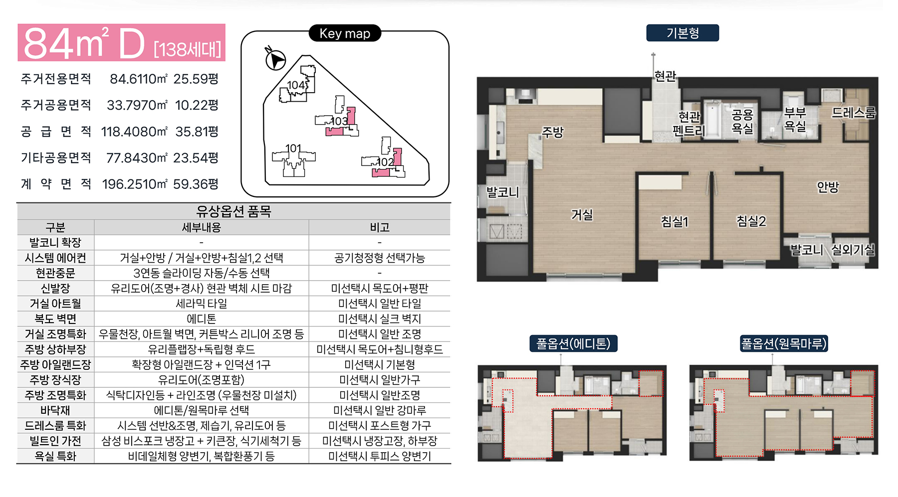 울산 신복역 비스타메트로 평면안내