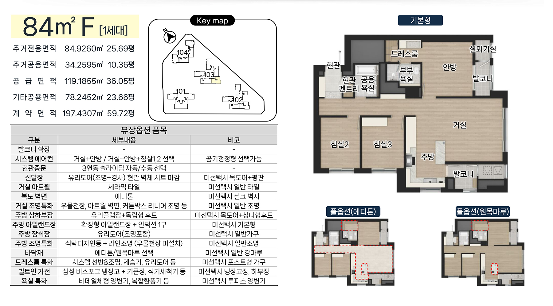 울산 신복역 비스타메트로 평면안내